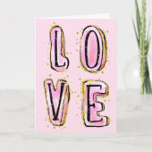 Carte AMOUR Heureuse Sainte-Valentin (Devant)