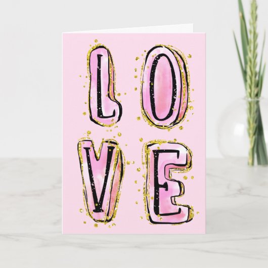 Carte AMOUR Heureuse Sainte-Valentin (Devant)