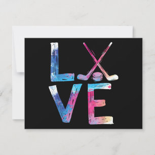 Carte Amour Hockey sur glace filles Dons de hockey femme
