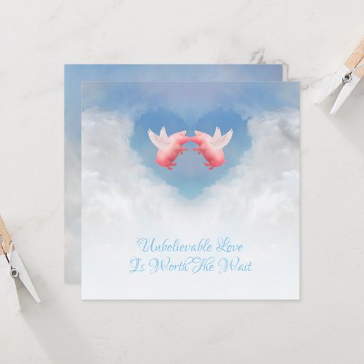 Carte Amour incroyable (Devant/Arrière en situation)