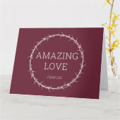 Carte Amour incroyable – Jésus-Christ Couronne de ronces (Fleur jaune)