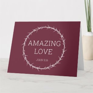 Carte Amour Incroyable – Jésus-Christ Pâques Couronne d'