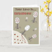 Carte Amour infectieux (Fleur jaune)