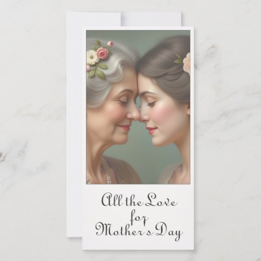 Carte Amour intemporel entre mère et fille (Devant)