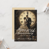 Carte Amour intemporel | Thème Vintage Joyeux anniversai (Devant/Arrière en situation)