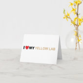 Carte Amour jaune LR (Fleur jaune)