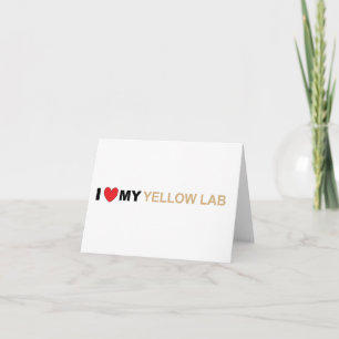 Carte Amour jaune LR