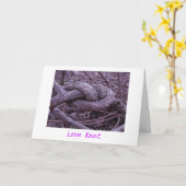 Carte 'Amour Knot (Fleur jaune)