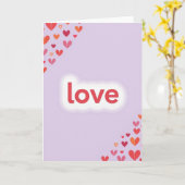 Carte Amour Lavande (Fleur jaune)