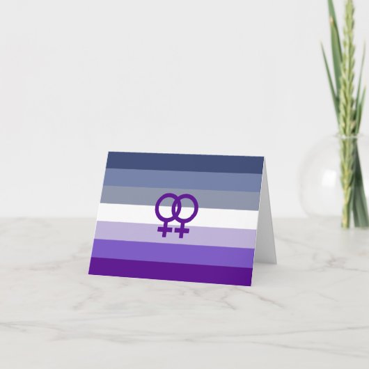 Carte Amour Lesbien Butch Fierté WLW (Devant)