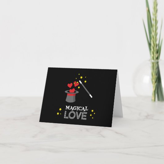 Carte Amour Magique - Blanc (Devant)