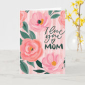 Carte Amour maman mère jour Floral (Fleur jaune)