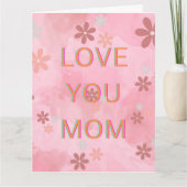 Carte Amour Maman Message sincère pour la fête des mères (Devant)