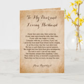 Carte Amour Mari Classique Amour Poème (Fleur jaune)