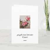 Carte Amour/Mariage ou Anniversaire (Dos)