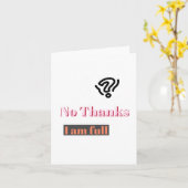 Carte Amour. Non merci ! (Fleur jaune)