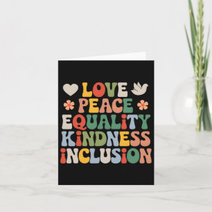 Carte Amour Paix Diversité Inclusion Égalité Black Hist