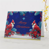 Carte Amour, Paix, Joie : Une Bénédiction de Noël (Fleur jaune)