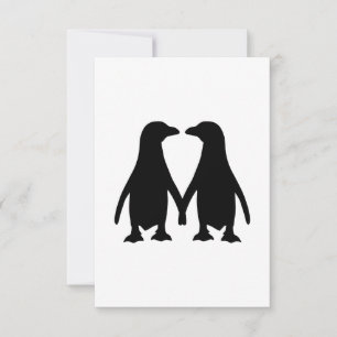 Carte Amour pingouin