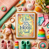 Carte Amour pour toi jusqu'à la lune Saint-Valentin Insp