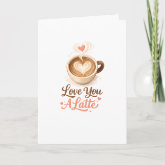 Carte Amour pour une tasse – Saint-Valentin café mignon