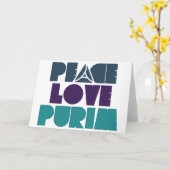 Carte Amour Purim de paix (Fleur jaune)