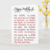 CARTE "AMOUR REMPLIE" POUR "MON AMOUR" (Fleur jaune)