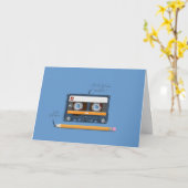 Carte Amour rétro (Fleur jaune)