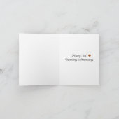 Carte Amour, rire et cuir 3e anniversaire mariage (Intérieur)