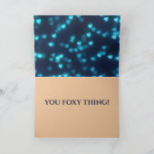 Carte Amour romantique de la Saint-Valentin Fox Moon Art (Intérieur)