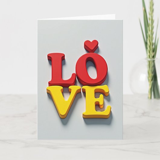 Carte Amour Romantique Gras (Devant)