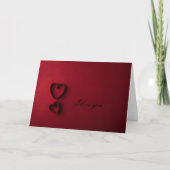 Carte Amour rouge simple (Devant)