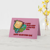 Carte Amour sans arrêt ! (Fleur jaune)