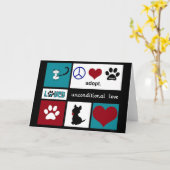 Carte Amour sans conditions (Fleur jaune)