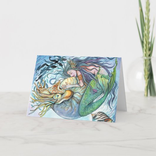 Carte Amour sous-marin (Devant)