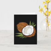 Carte Amour T-shirt de noix de coco pour femmes Les amat (Fleur jaune)