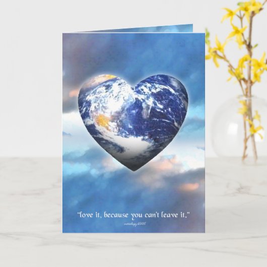 Carte Amour terrestre (Fleur jaune)