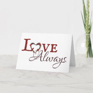 Carte Amour Toujours, Toujours à l'Esprit Pour Toujours