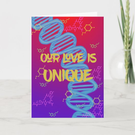 Carte Amour unique comme nous (Devant)