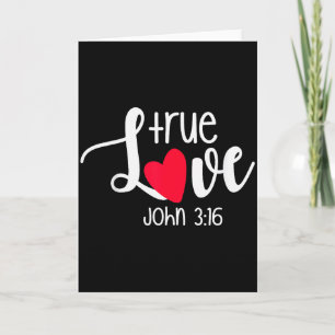 Carte Amour Véritable Jean 3_16 Saint-Valentin Religieux