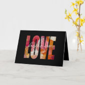 Carte Amour Vintage (Fleur jaune)