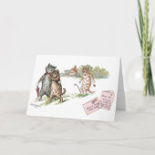 Carte Amour Vrai par Louis Wain Blanc (Devant)