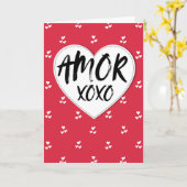 Carte Amour xoxo (Fleur jaune)