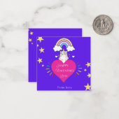 carte amoureuse de la Saint-Valentin (Devant/Arrière en situation)