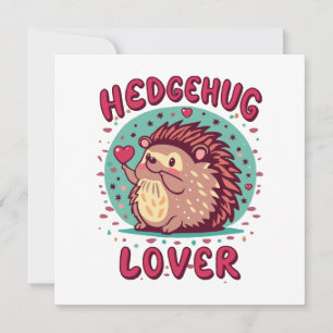 Carte Amoureux de câlins de hérisson