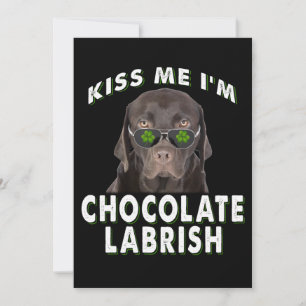 Carte Amoureux de Chien Embrassez Moi Je Suis un Labra