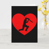 Carte Amoureux de cricket en forme de cœur pour la Saint (Fleur jaune)