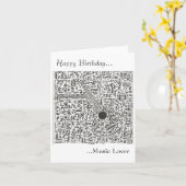 Carte Amoureux de la musique (Fleur jaune)