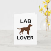 Carte amoureux de labrador (Fleur jaune)