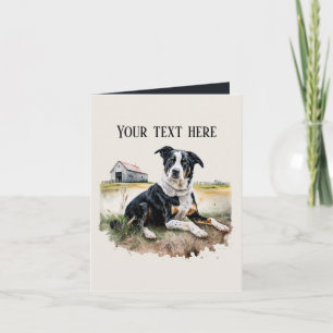 Carte amoureux de les chiens mignons ajouter du texte
